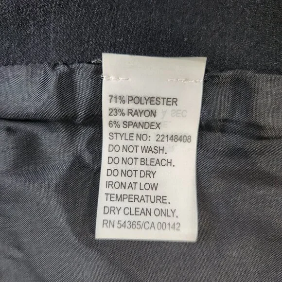 Bianca Nygard Zip Blazer size 6 zippered pockets & cuffs shoulder pads - Picture 8 of 8